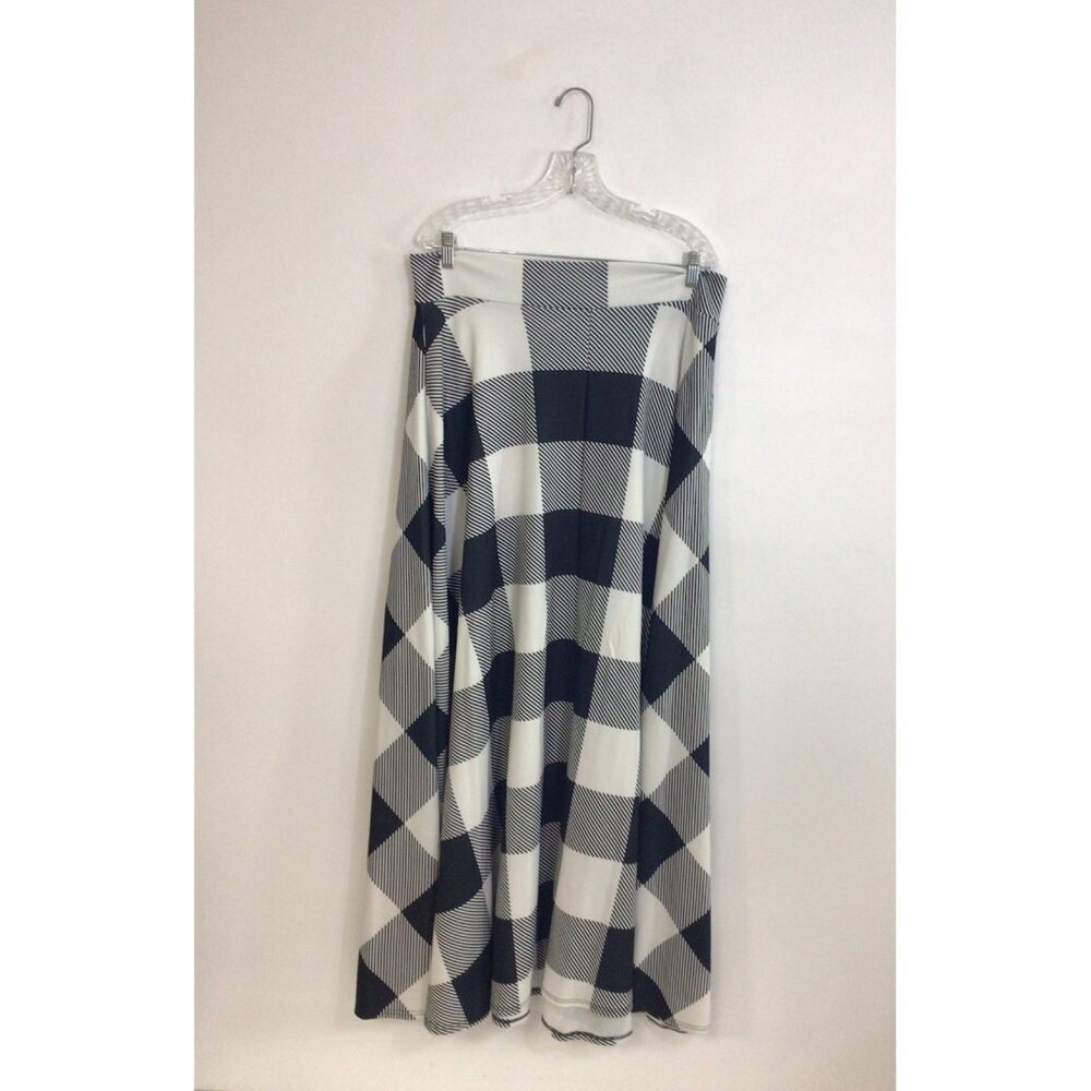 Agnes & Dora Maxi Skirt Full Length Check Cottage Core Womens 2XL